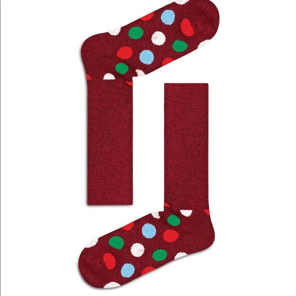 Happy Socks Other - NEW Happy Socks Big Dot Cozy Thick Partial Wool Crew Socks